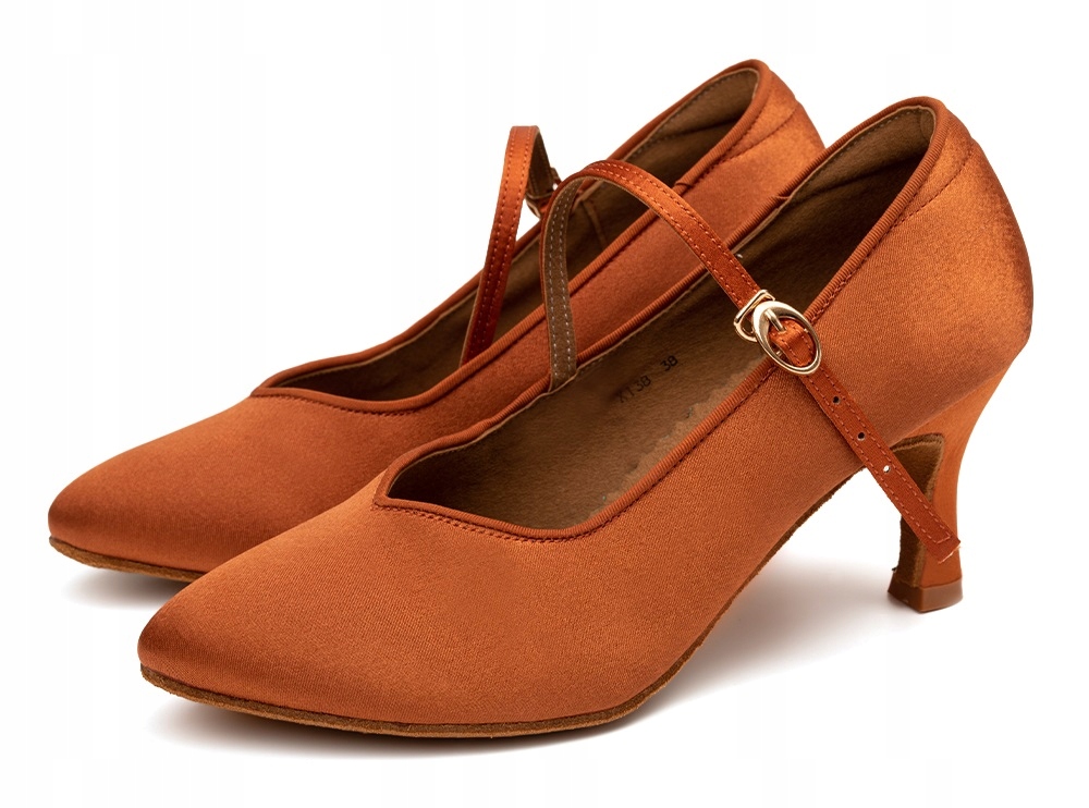 Taneční Boty Standardní Hnědé Brown 7,5 cm