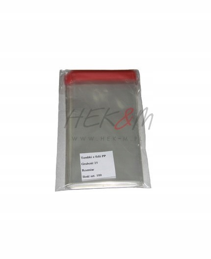 WORECZEK TOREBKA CELOFAN 6 X 10+2,5 Z KLEJEM