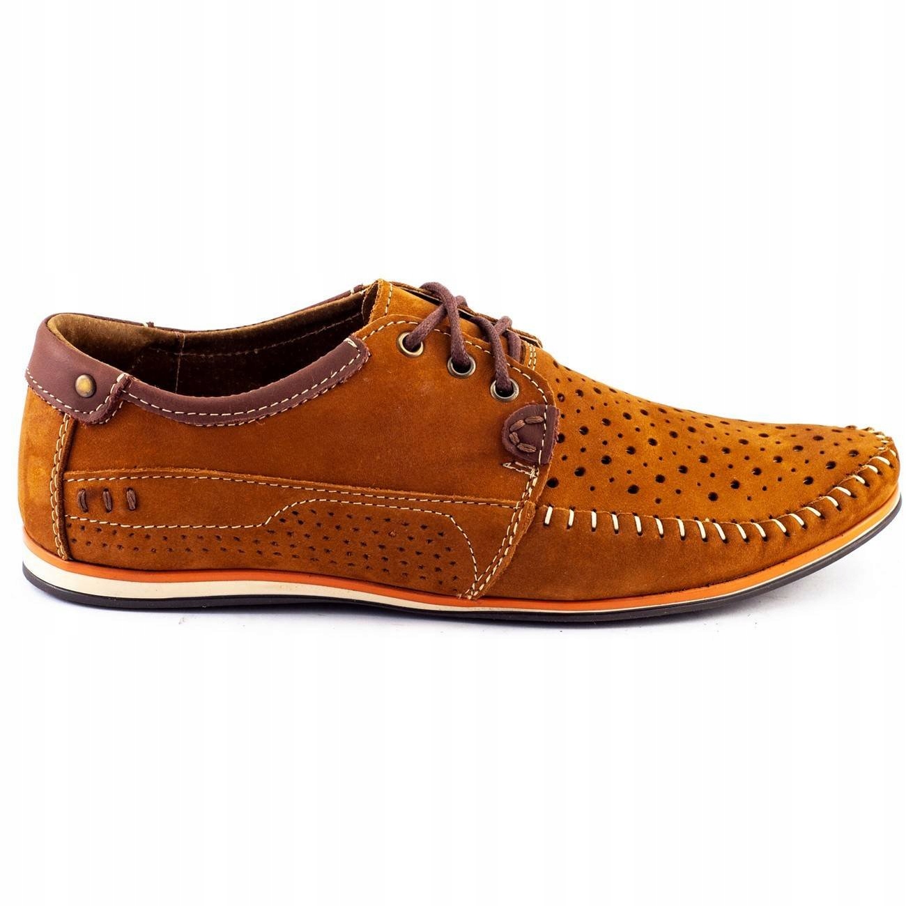 

Buty męskie skóra mokasyny 875 lato camel 39
