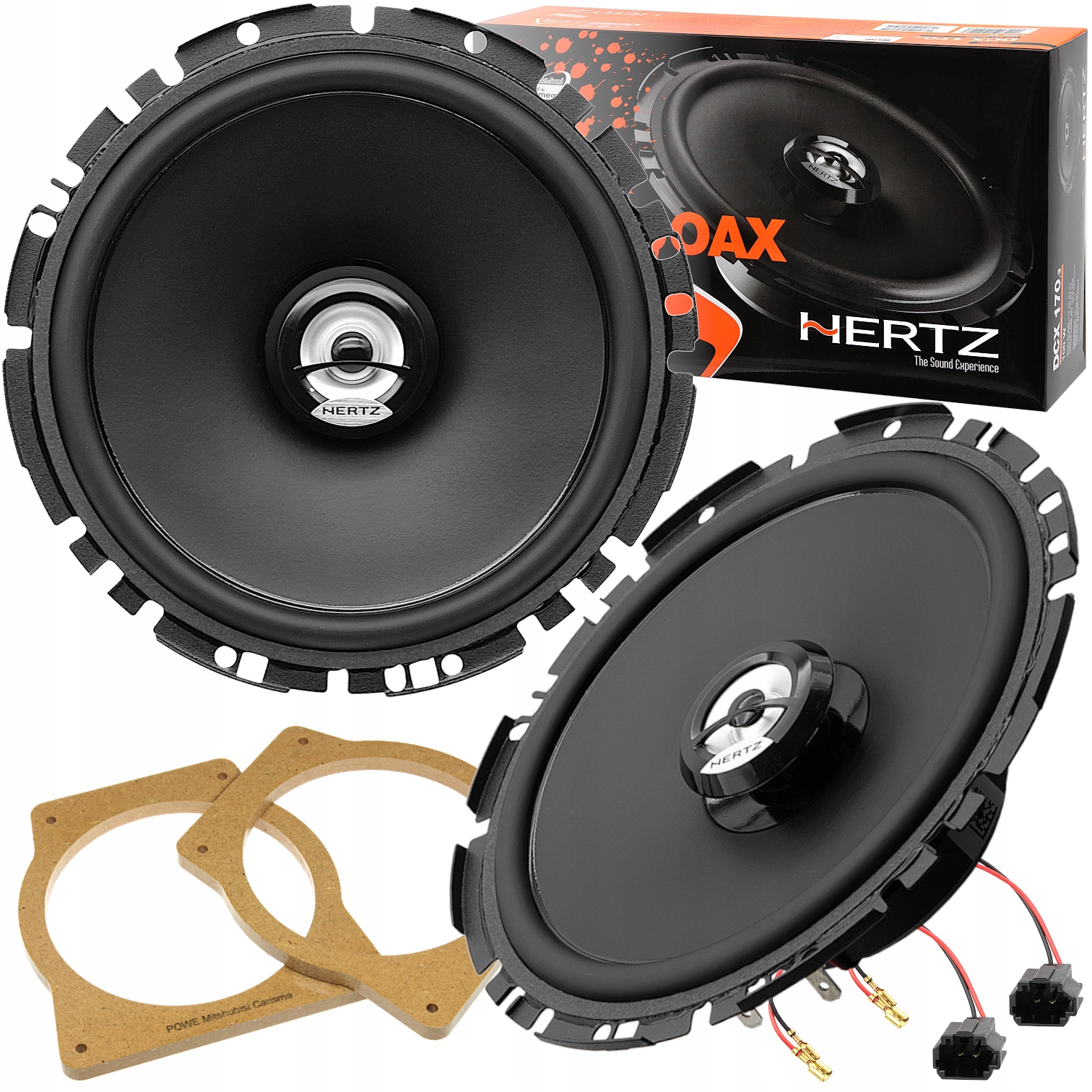 HERTZ MOCNE GŁOŚNIKI SAMOCHODOWE 165MM 16,5CM DO Mitsubishi CARISMA COLT 5