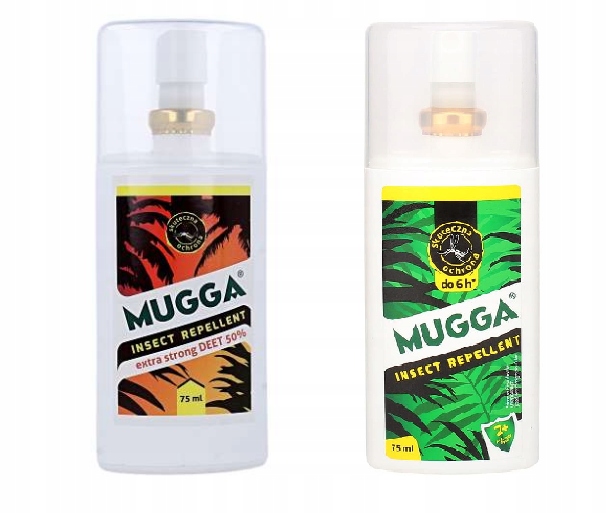 

2x Środek komary i kleszcze Mugga spray 75ml Deet
