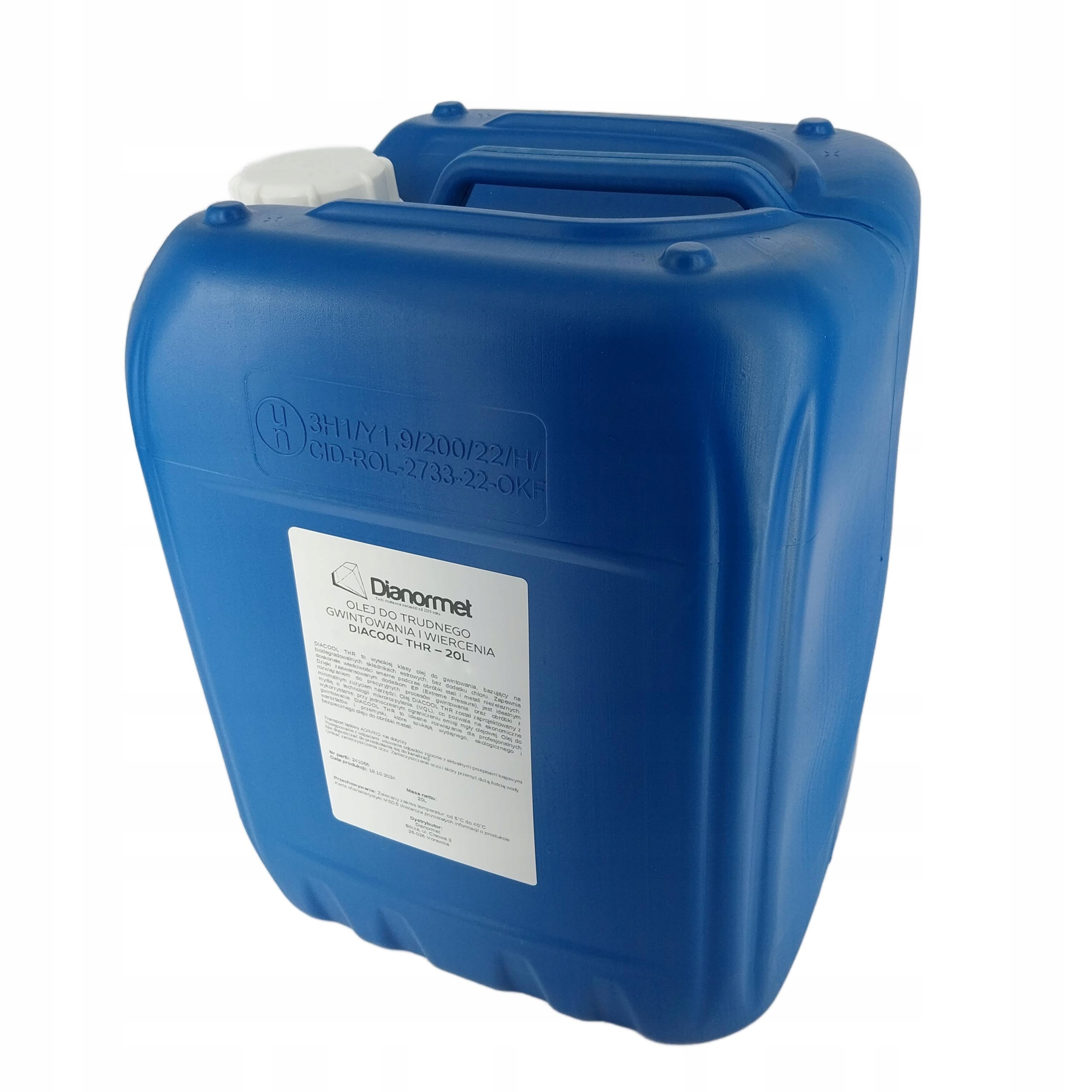 Olej pro obtížné vrtání závitů Diacool Thr 20L, dražší ekvivalent
