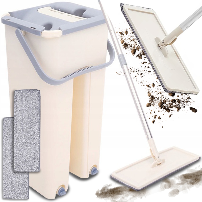 

Mop Płaski Wiadro Dwukomorowe Z Wyciskaczem Wkłady