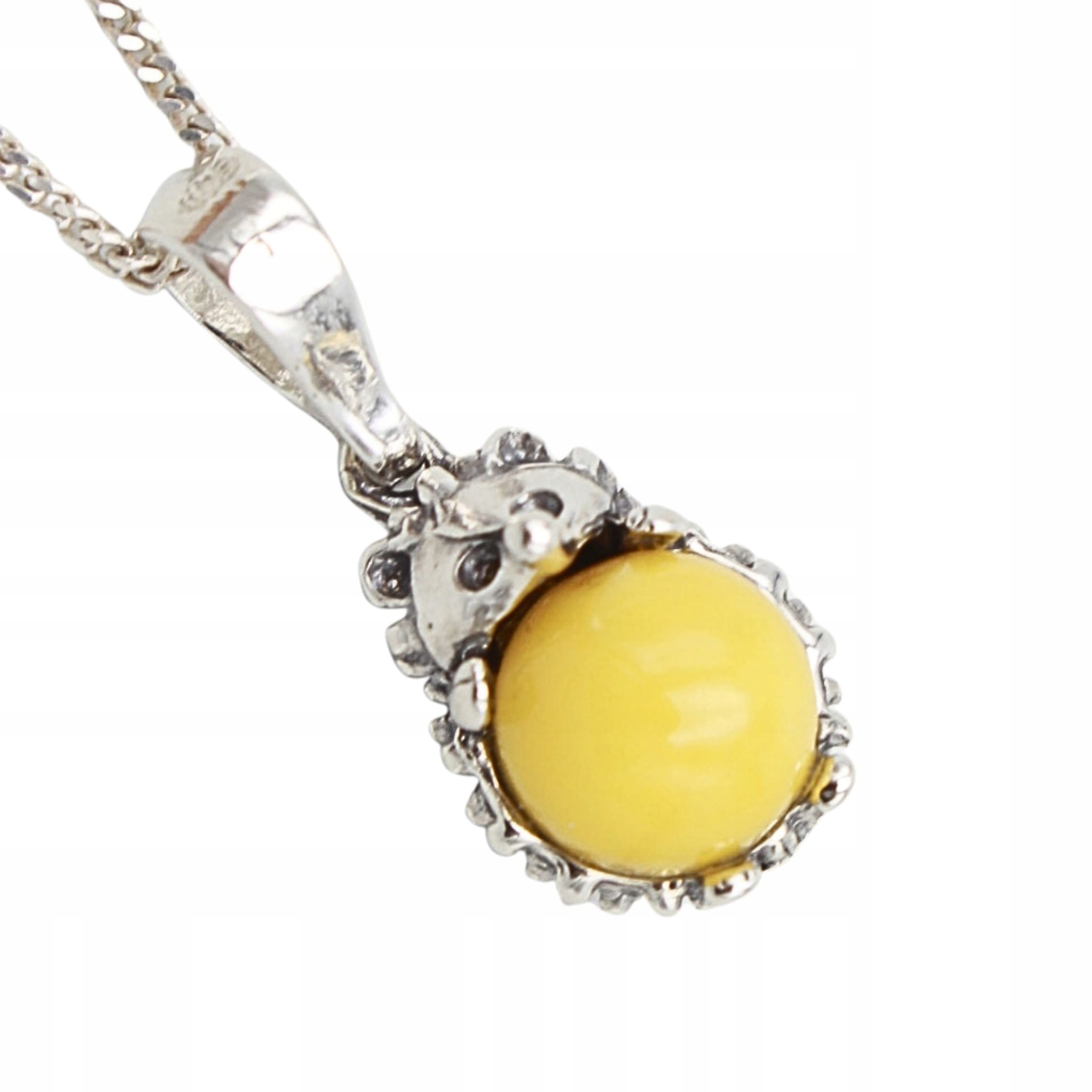 Přívěsek Z Jantaru stříbrný Stříbro 925 jantar Řetízek