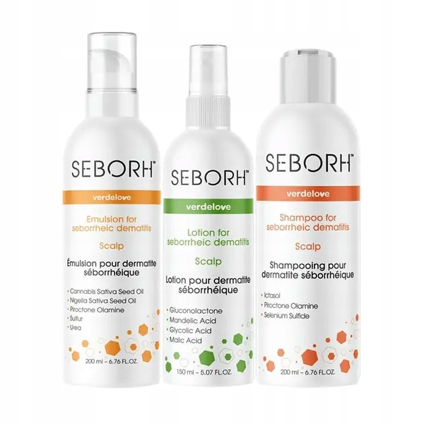 Verdelove Seborh szampon 200 ml emulsja do skóry głowy 200 ml płyn 150 ml