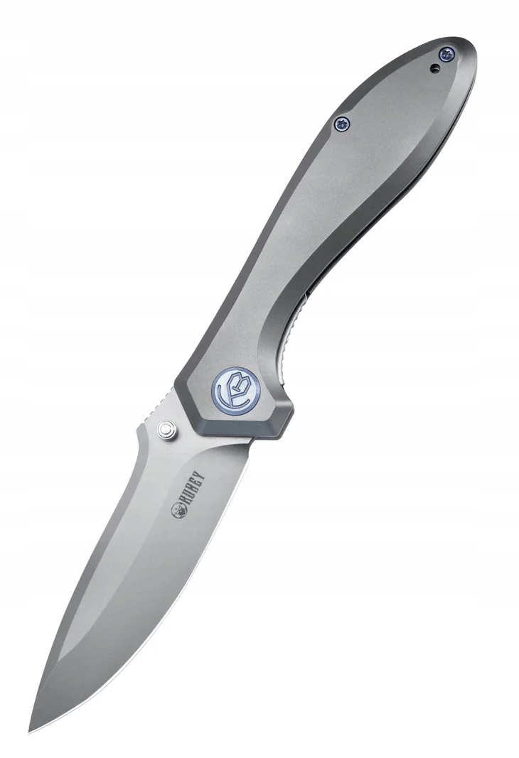 Kubey KB314Q Ruckus Gray nóż kieszonkowy 8,4 cm, szary, tytan