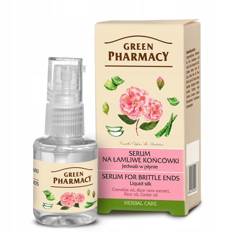 

Green Pharmacy Jedwab do włosów serum na końcówki