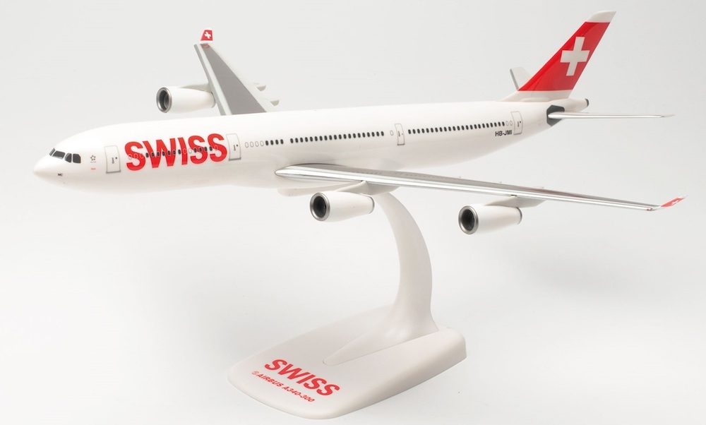 Model letadla Airbus A340-300 Swiss Hb-jmi 1:200