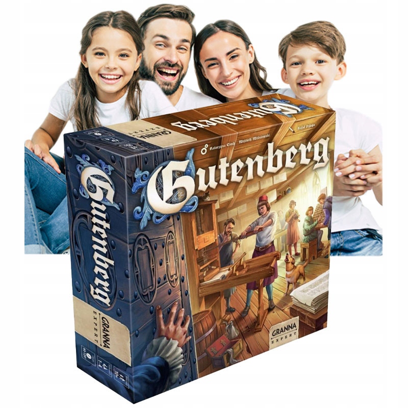 Rodzinne Gry Planszowe Gutenberg Ekonomiczna dla Całej Rodziny Rozwojowa
