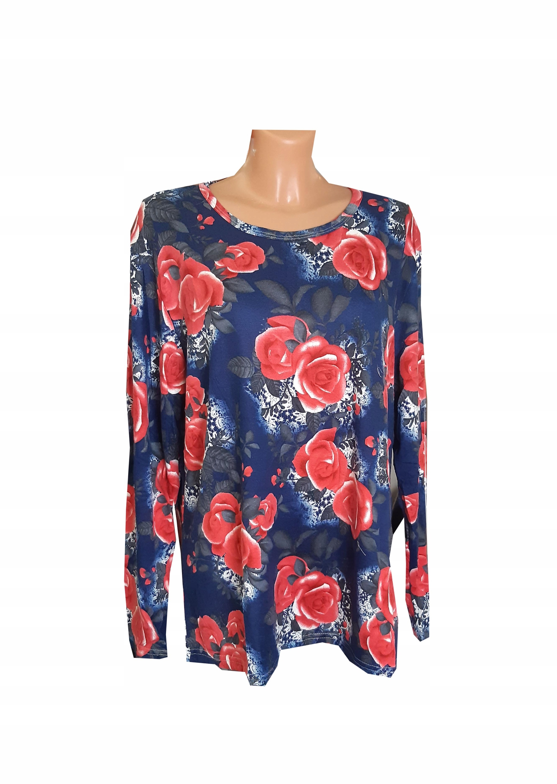 

Bluzka Lekki Sweterek kobieca kwiaty 6XL