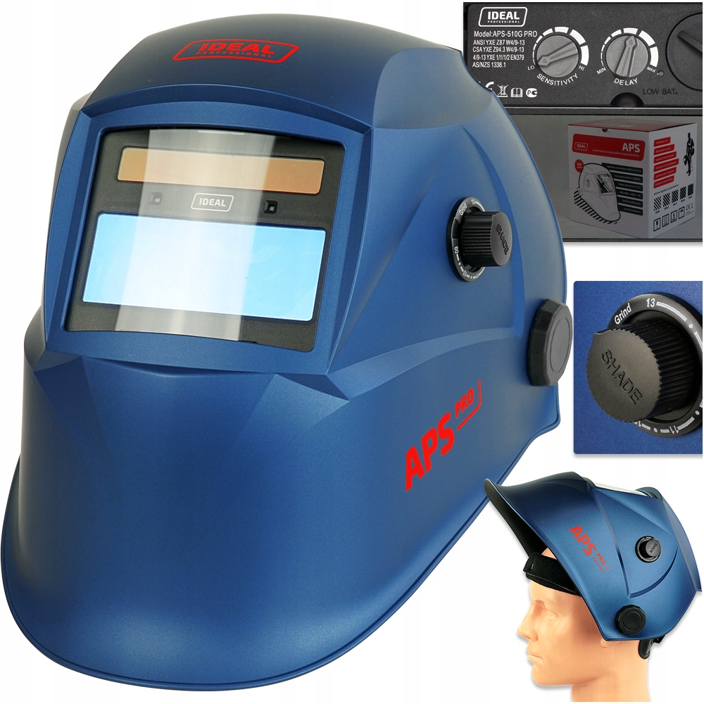 Przyłbica samościemniająca Maska spawalnicza Aps Pro automatyczna TrueColor