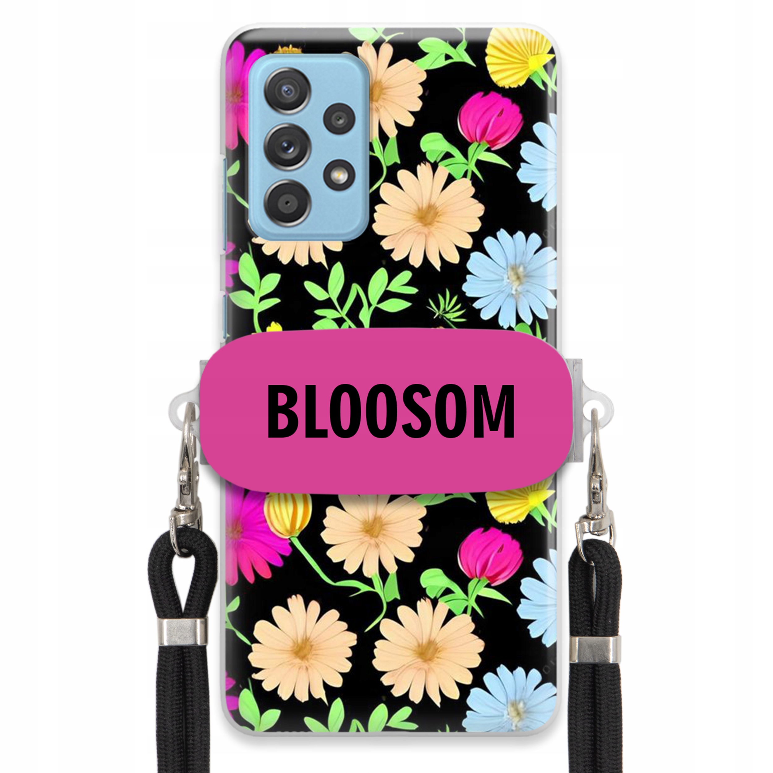 Pouzdro Držák Crossbody pro Samsung A33 5G Kryt Case Květiny Bloosom Flower