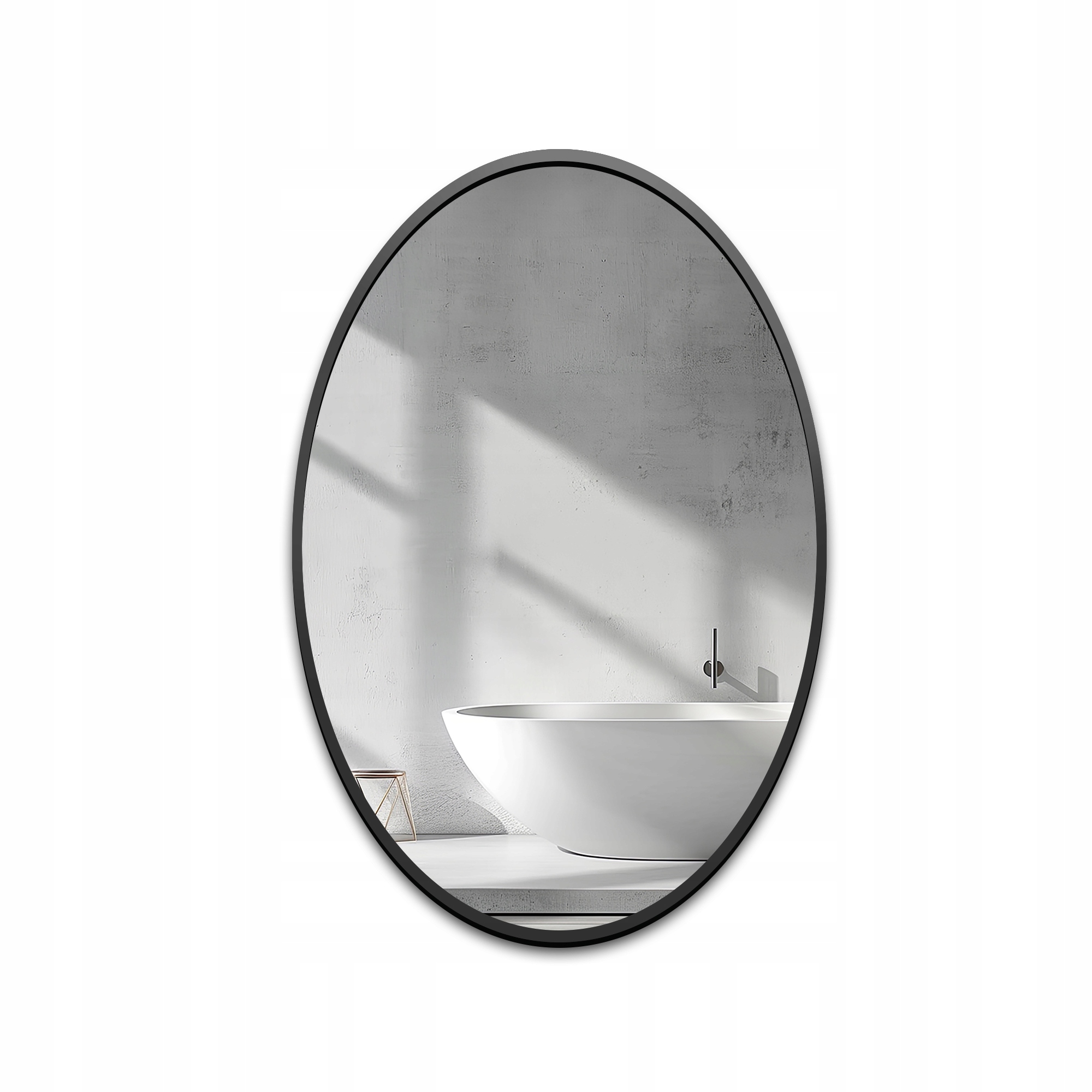 Zrcadlo v černém rámu Mdf Slim 80x160 nástěnné