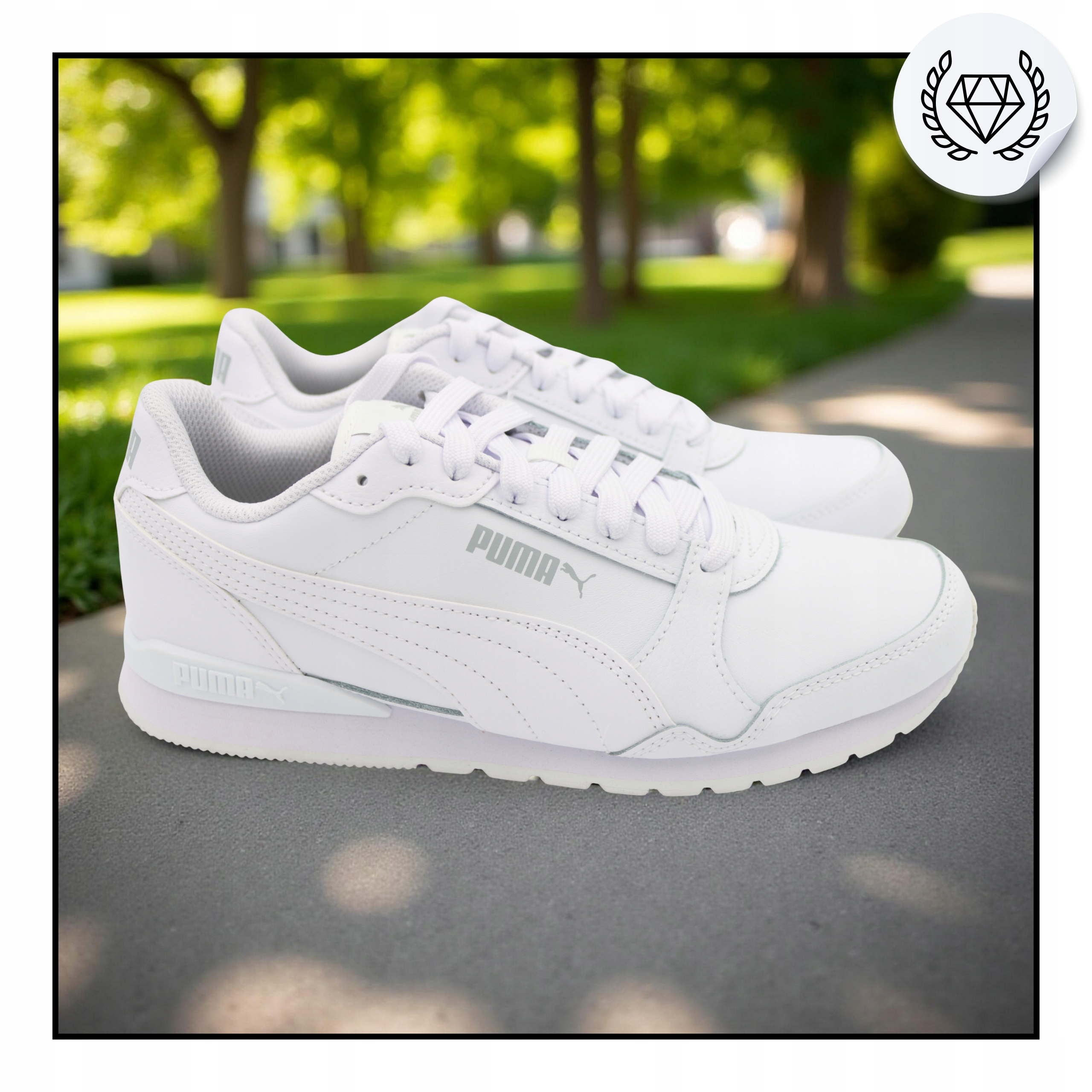 BUTY SPORTOWE MĘSKIE BIAŁE WYGODNE PUMA ST RUNNER 384855 10 r. 42,5 Marka Puma