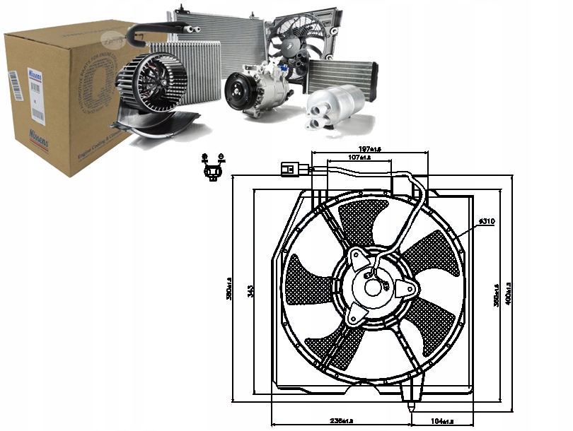 ВЕНТИЛЯТОР РАДИАТОРА ЧУШЬ Fs2v15035d Zm0515210a