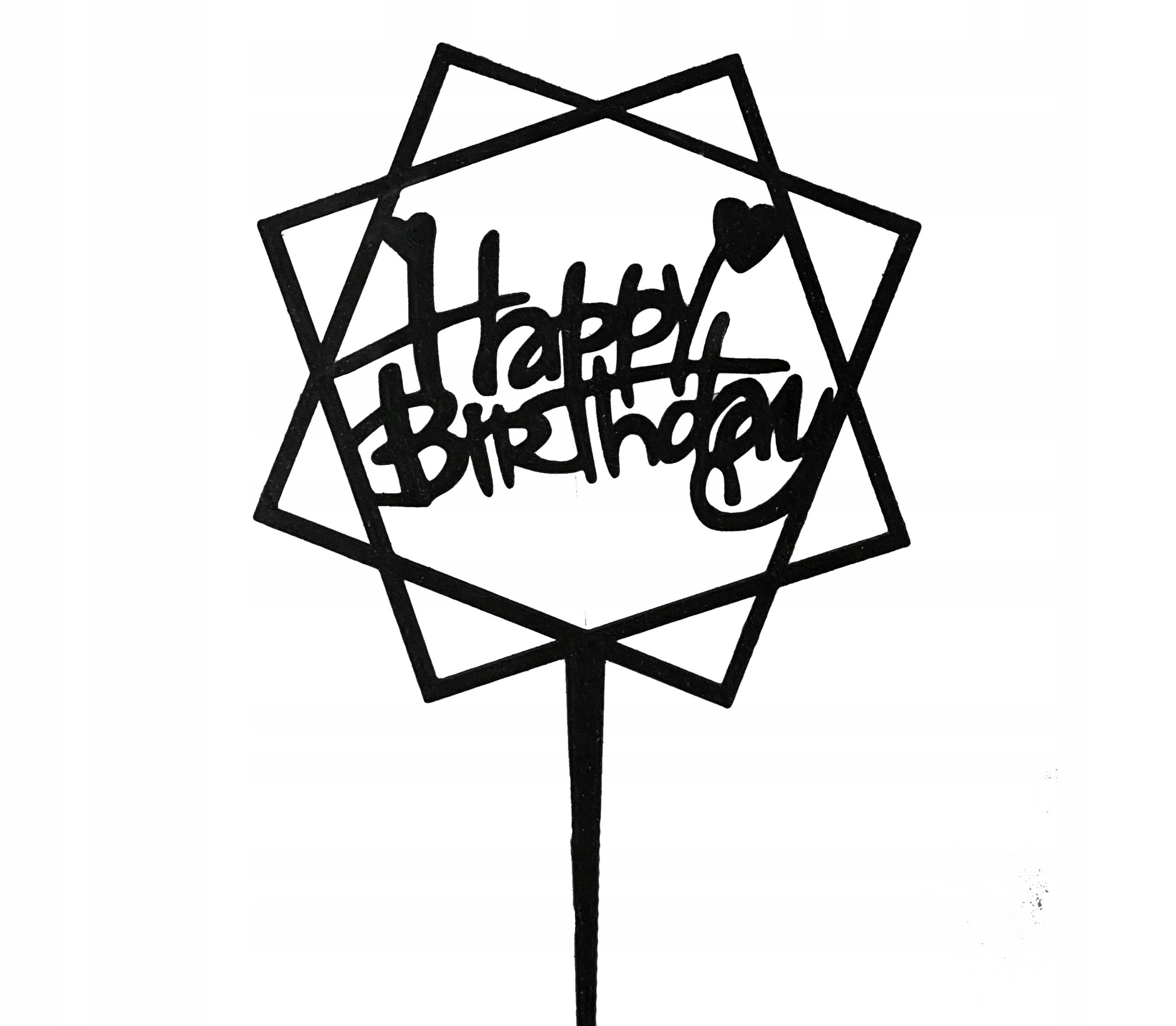 

Topper na tort Happy Birthday L dekoracja toper