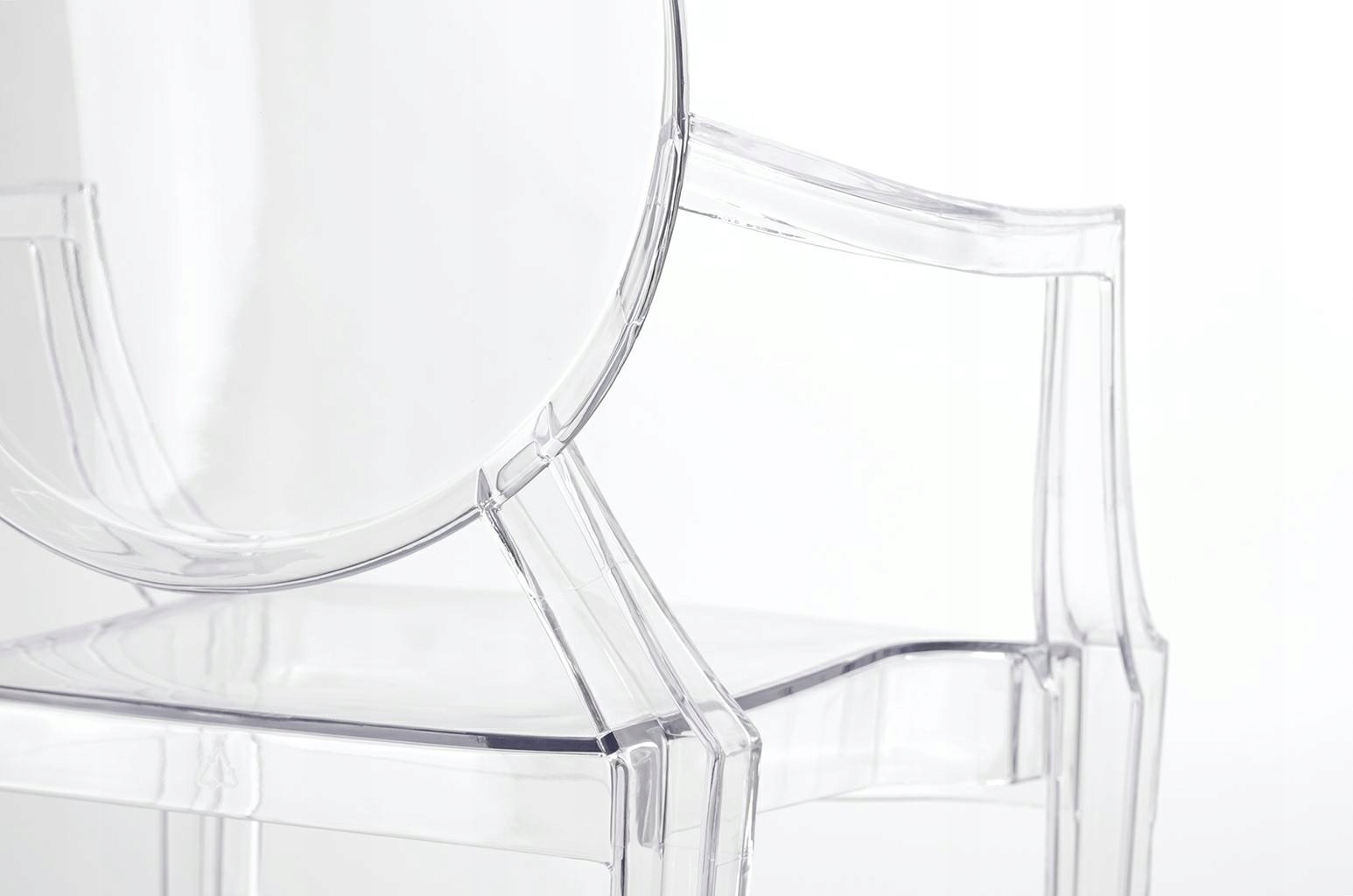 2 krzesła Louis Ghost transparentne Marka BM Design