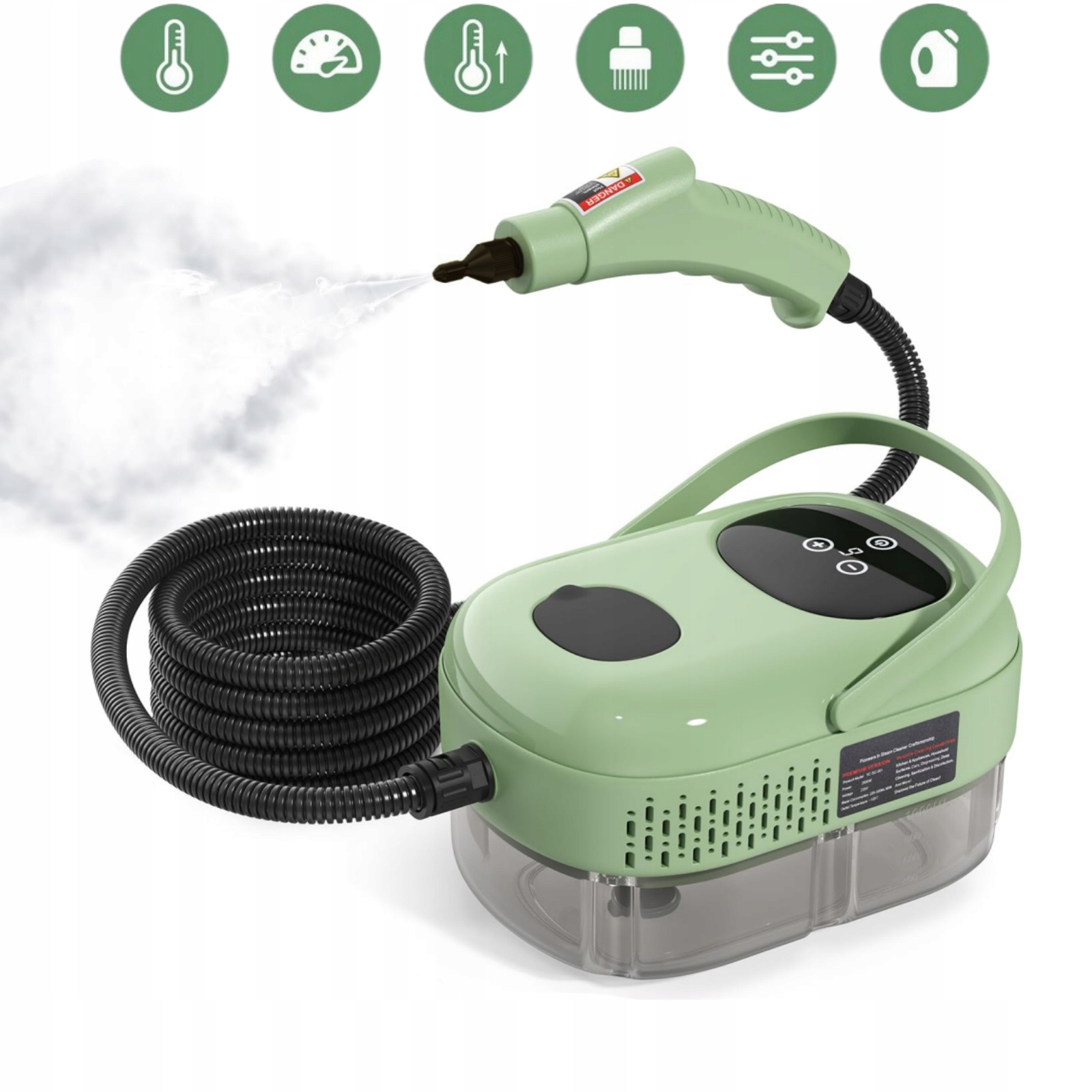 Vysavač 1500W Vysokotlaký Parní Čistič Mop