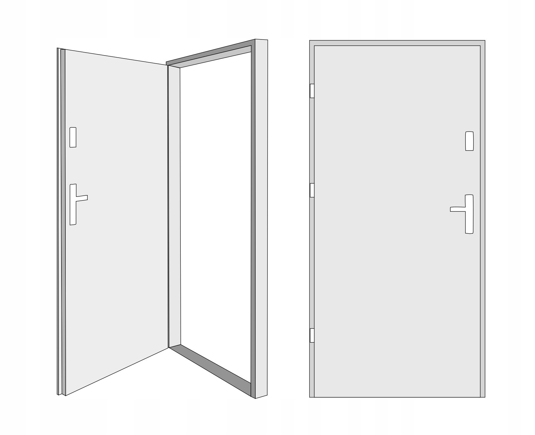 Drzwi Ud 1,1 LUX 72mm AP 2 Złoty dąb Lewe 90 na zewnątrz Strona lewe