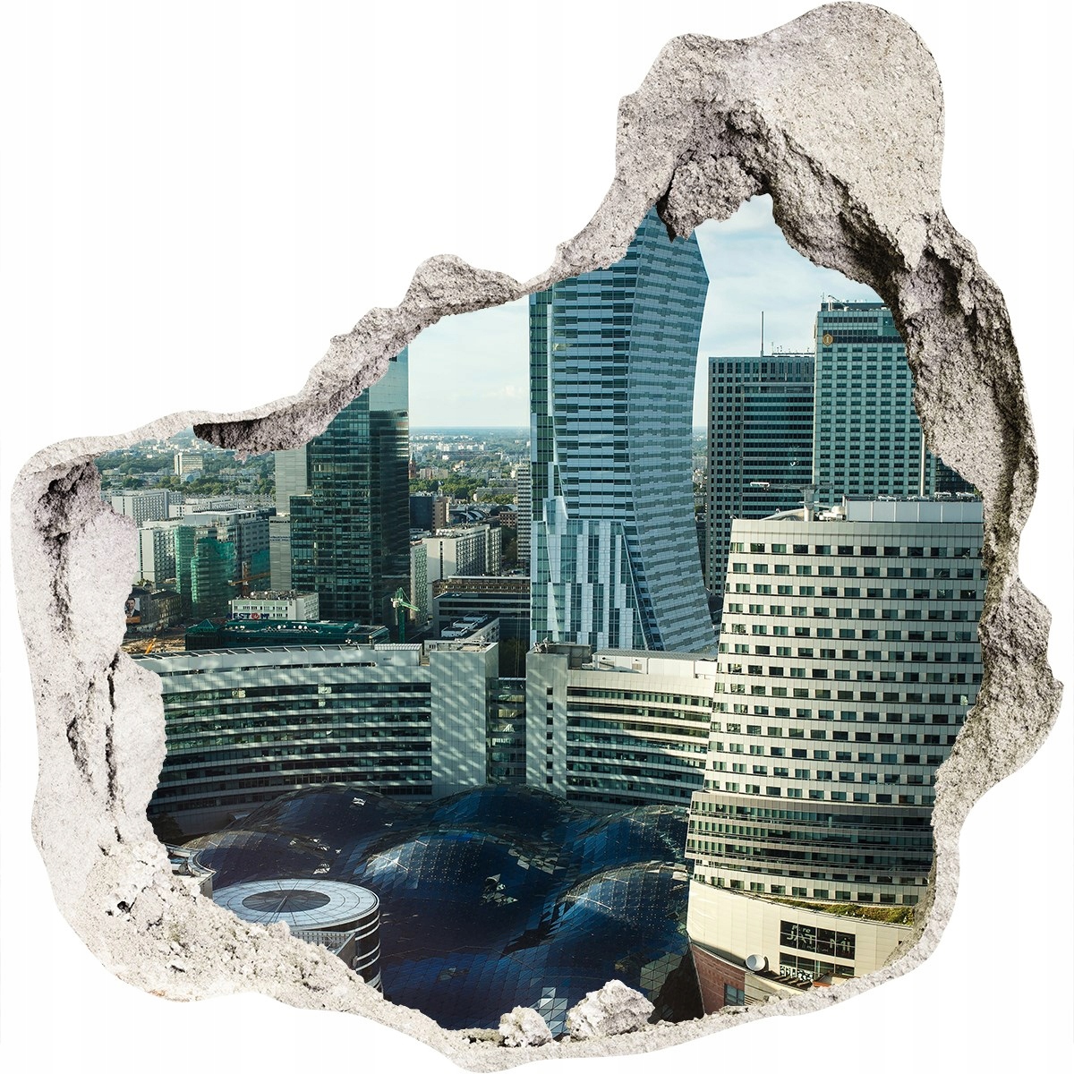 

Fototapeta dziura na ścianę 3d Warszawa Polska