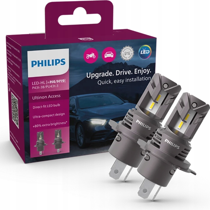 Philips Led žiarovka Ultinon Access UA2500 H4/H19 12V