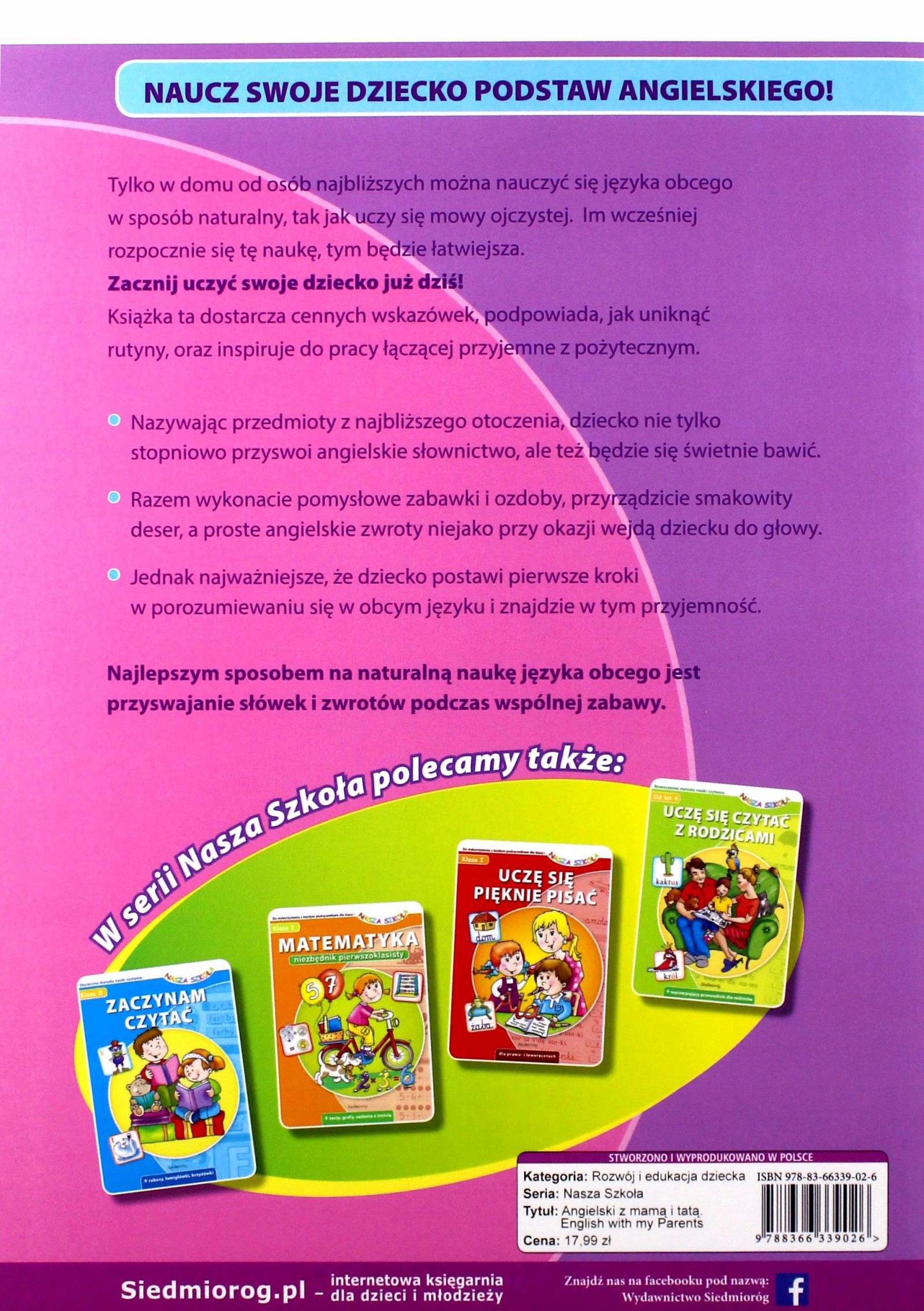 ANGIELSKI Z MAMĄ I TATĄ [KSIĄŻKA] Stan opakowania oryginalne