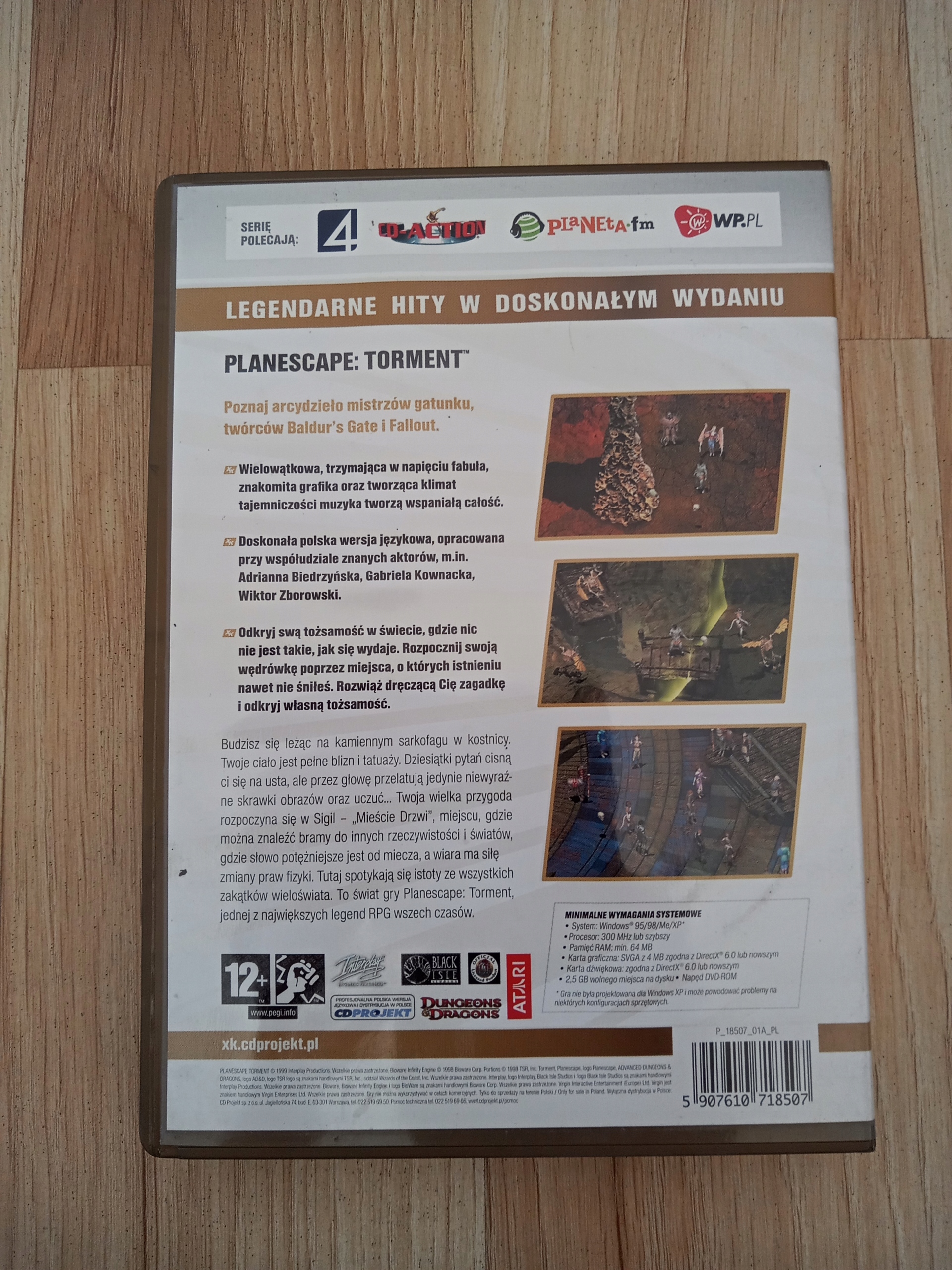 Planescape Torment XK Gold PC Wersja gry pudełkowa