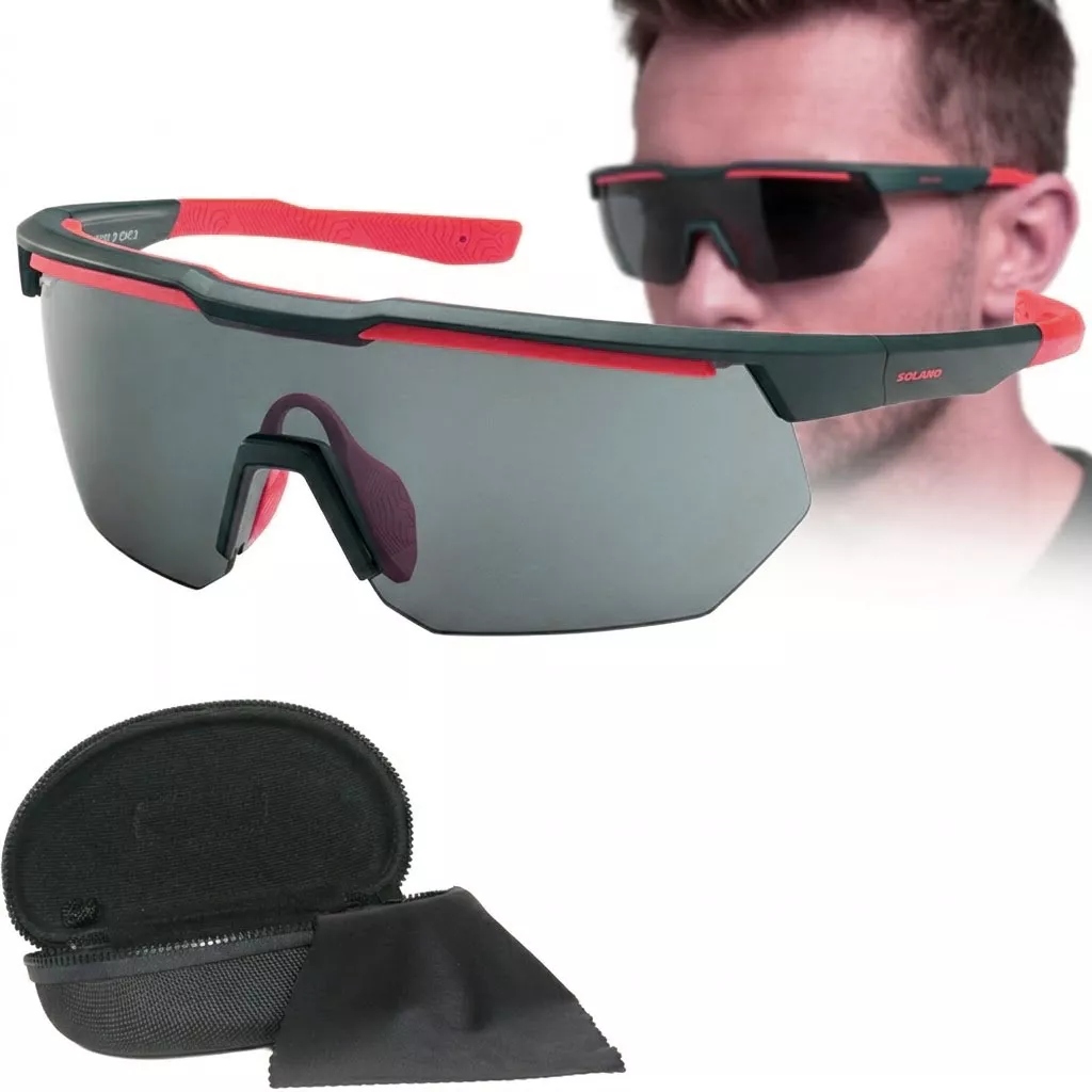Modré sportovní brýle UV400 pro trekingové fitness běhání Solano SP60030D