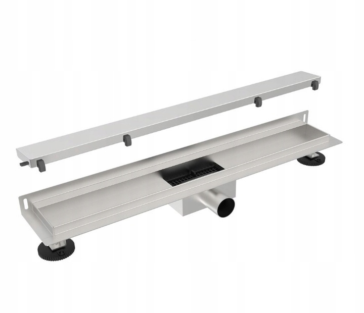 Lineární Odtok Nástěnný 2v1 80 cm Chrom