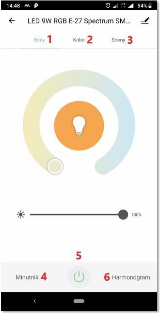 Żarówka LED retro GLOBE G125 E27 TUYA 5,5W Amber SMART WiFi + Bluetooth Rodzaj gwintu E27