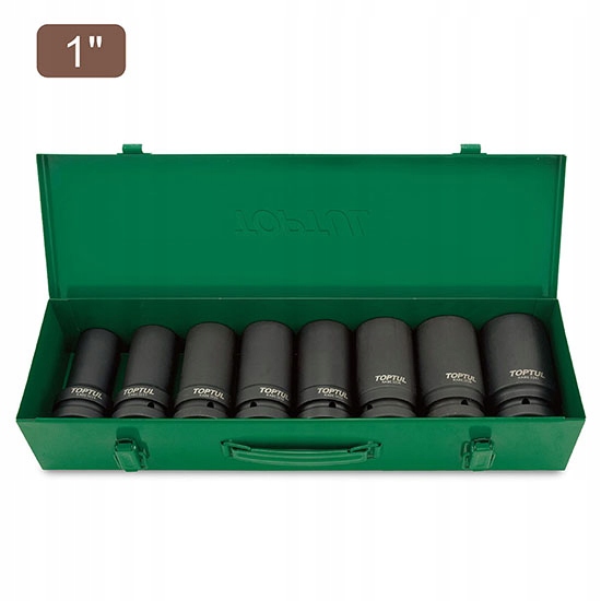 Rázové Nástavce 1" Dlhé 24-41 MM 8KS Cr-mo Toptul GDAD0804