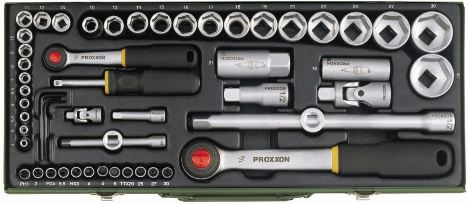 Zestaw kluczy nasadowych PROXXON PR23040 1 4 1 2 Producent code PR23040