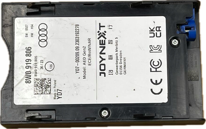 AUDI A4 B9 A5 F5 15- module control unit AED 8W0919806
