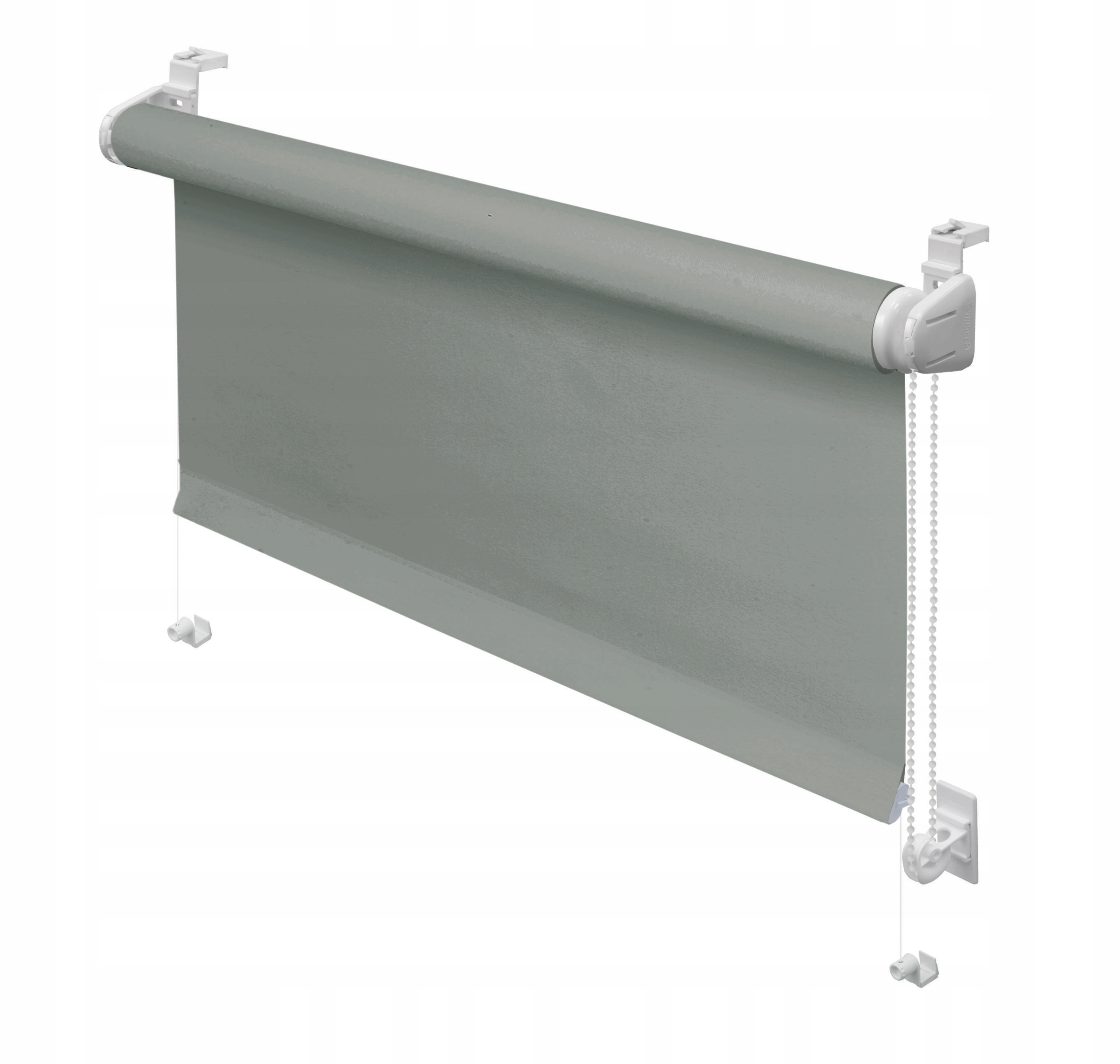 Roleta gładka szara 80 x 150 cm