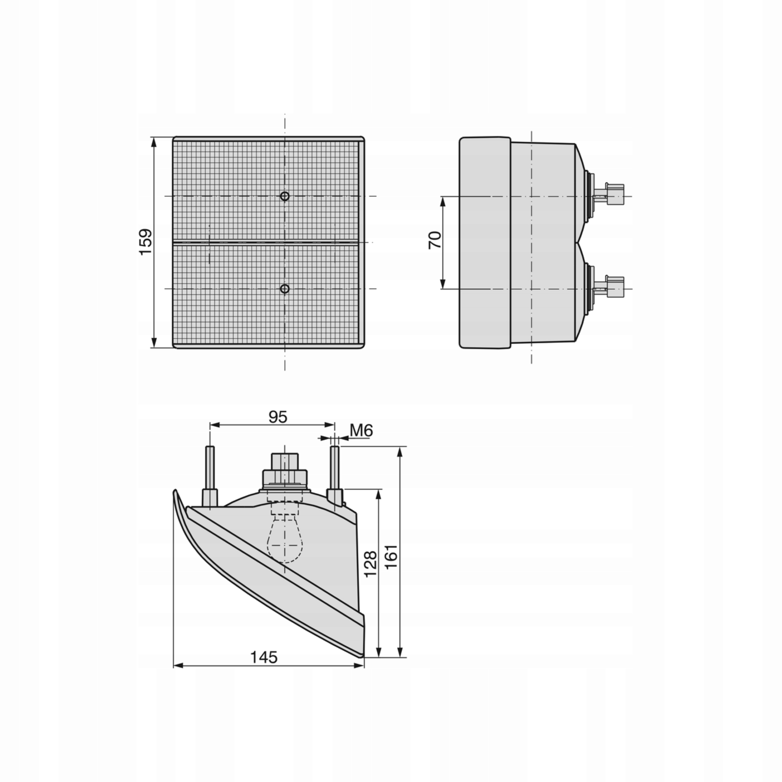 Универсальная задняя лампа Cobo 1008211