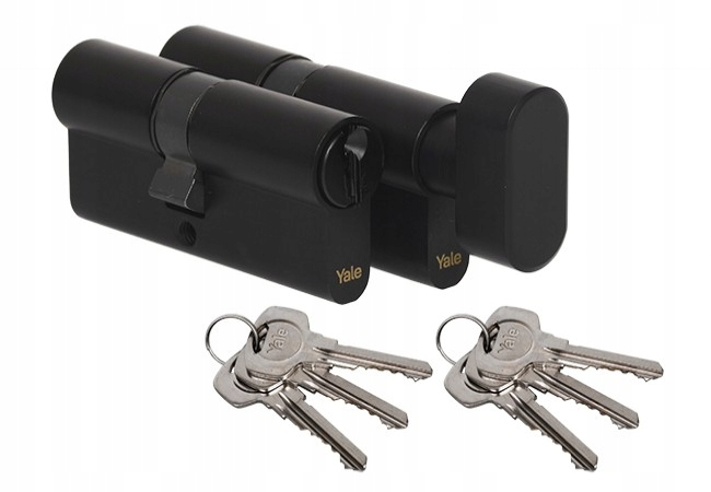Komplet wkładek Yale Y500 35/55+35g/55 czarne