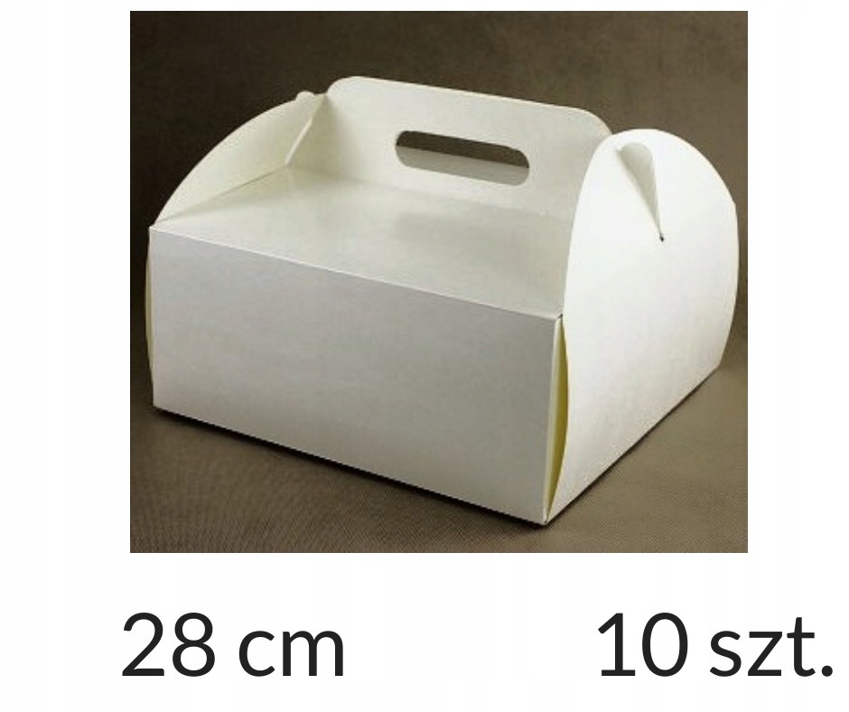 

Opakowanie Koszyczek 28x28x12 Białe pudełko 10 szt