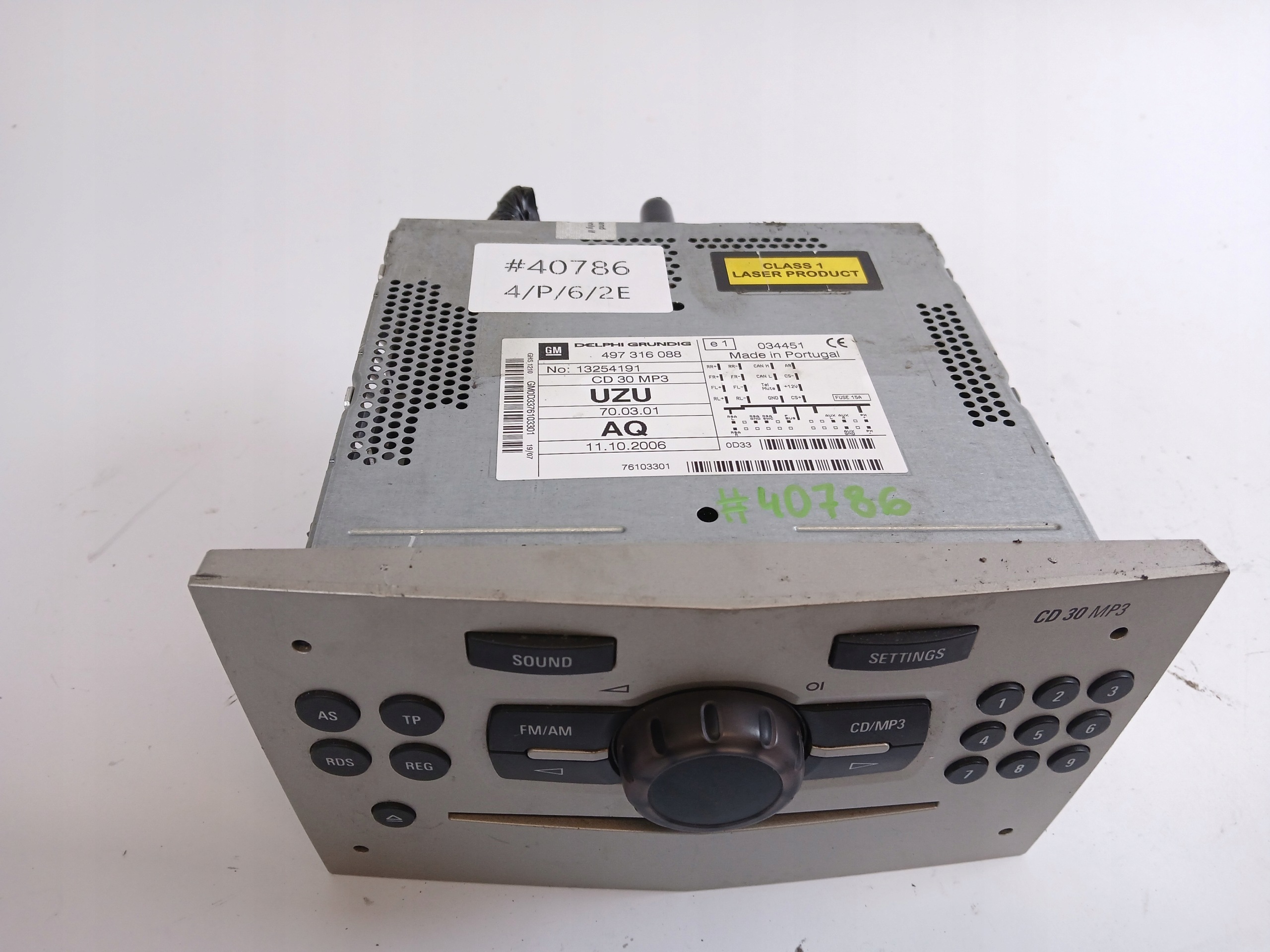 OPEL CORSA D RADIO original CD 13254191
