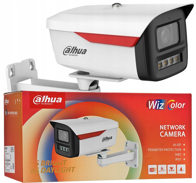 Ip kamera Wizcolor Dahua IPC-HFW2449M-S-B-0360B Pro Wizcolor Poe 4MPX