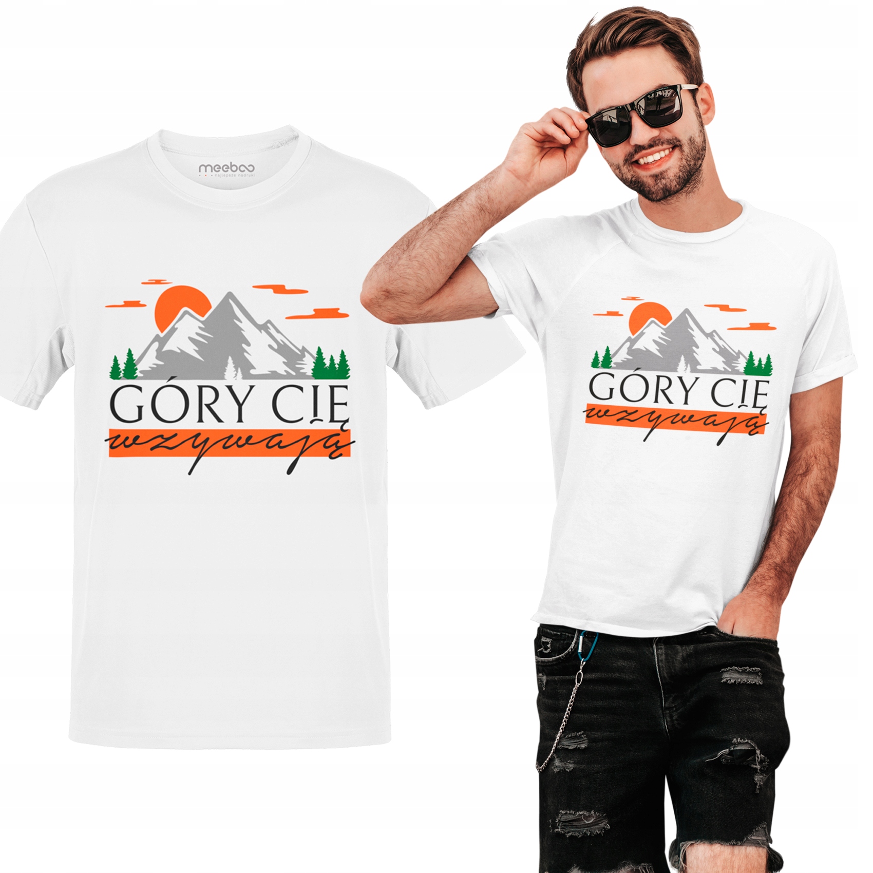 

Koszulka Duży Tshirt Góry Cię Wzywają Gratis