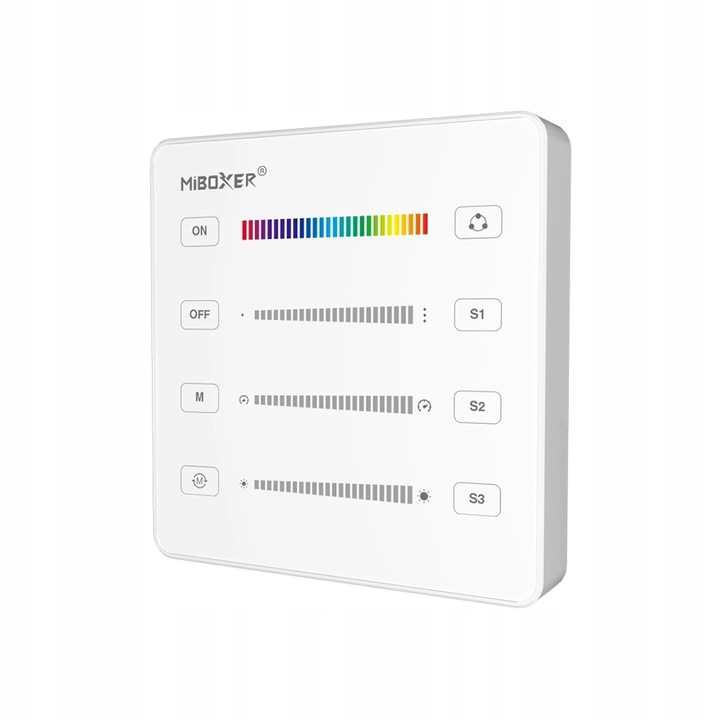Panel Mi-Light B6 Digitální Mono/RGBW pro digitální/tekuté Led pásky, bílý