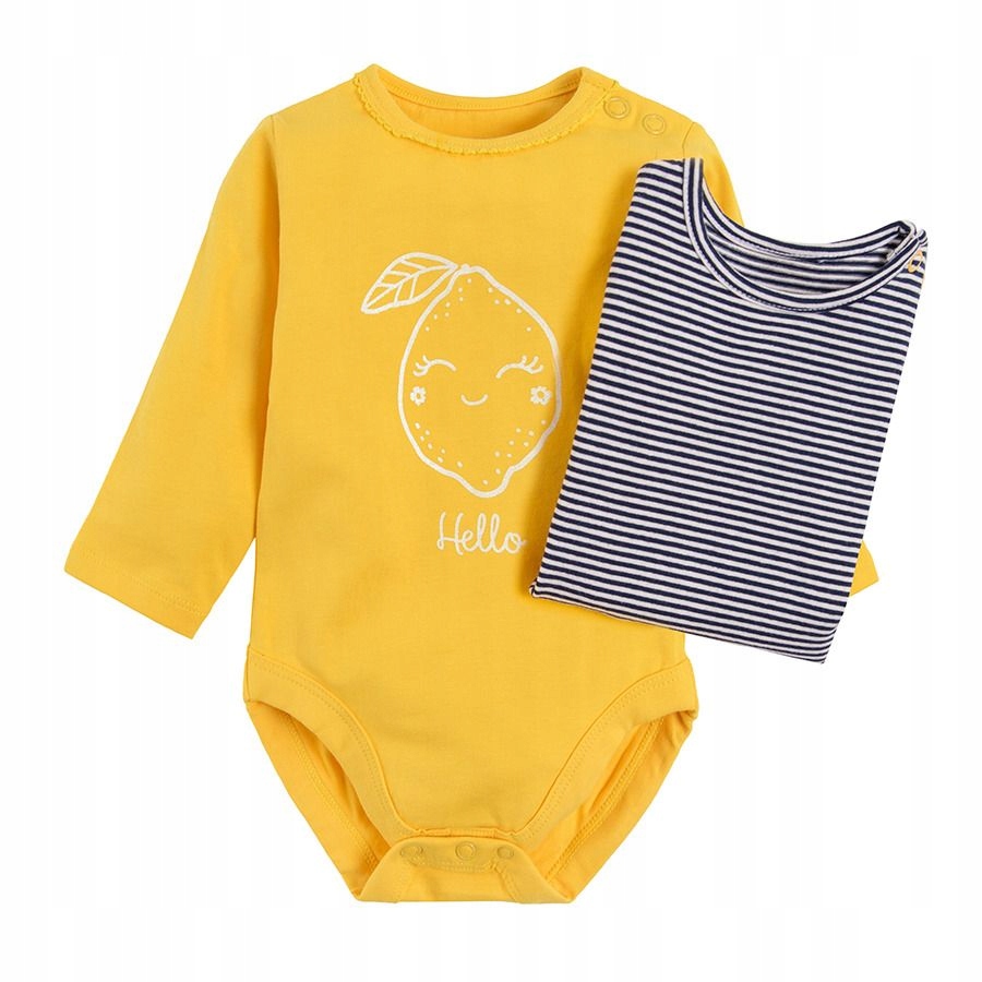 

Cool Club Body Długi Rękaw 2szt 12-18m 86 Cytryna