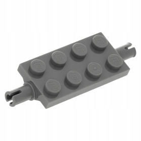 

Lego Płytka 2 x 4 z osiami 30157 Ciemnoszara Nowa