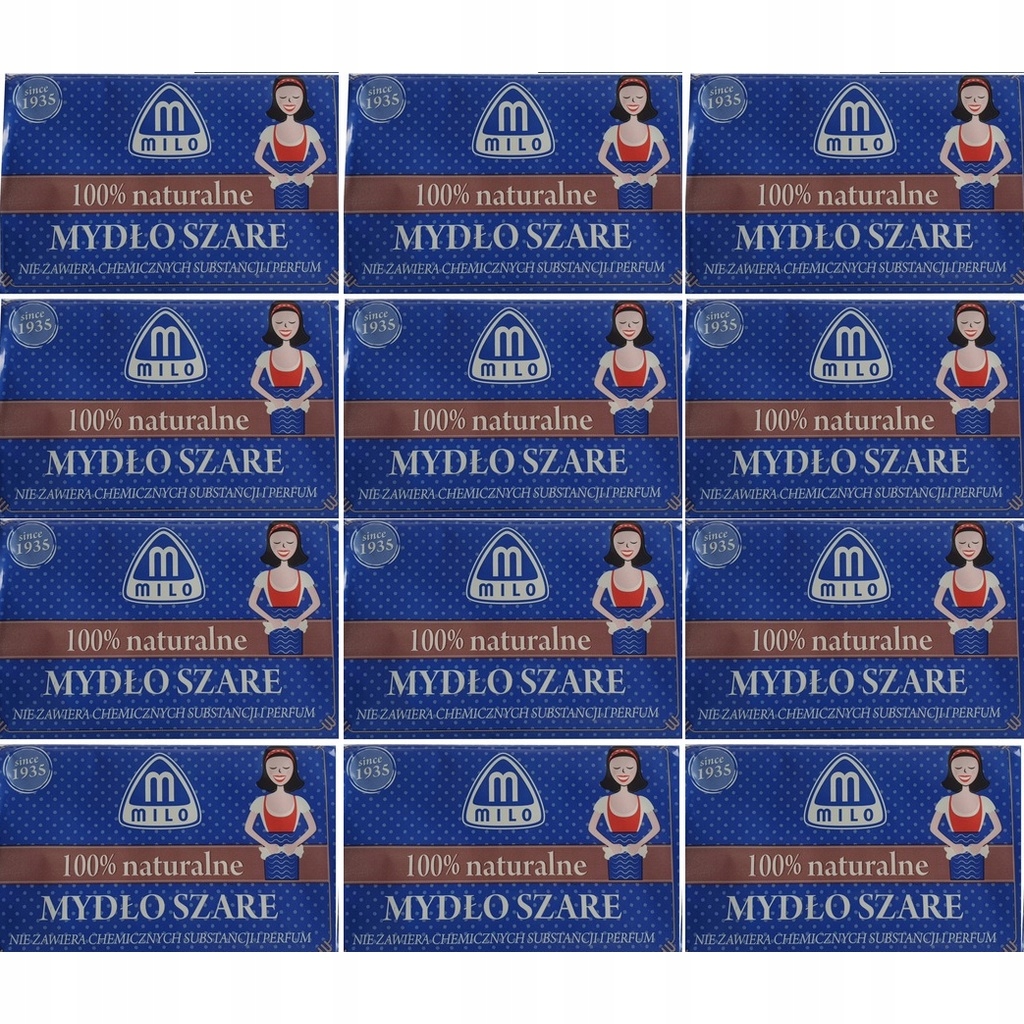 Mattes Šedé mýdlo 100% přírodní Set 12 x 175 g