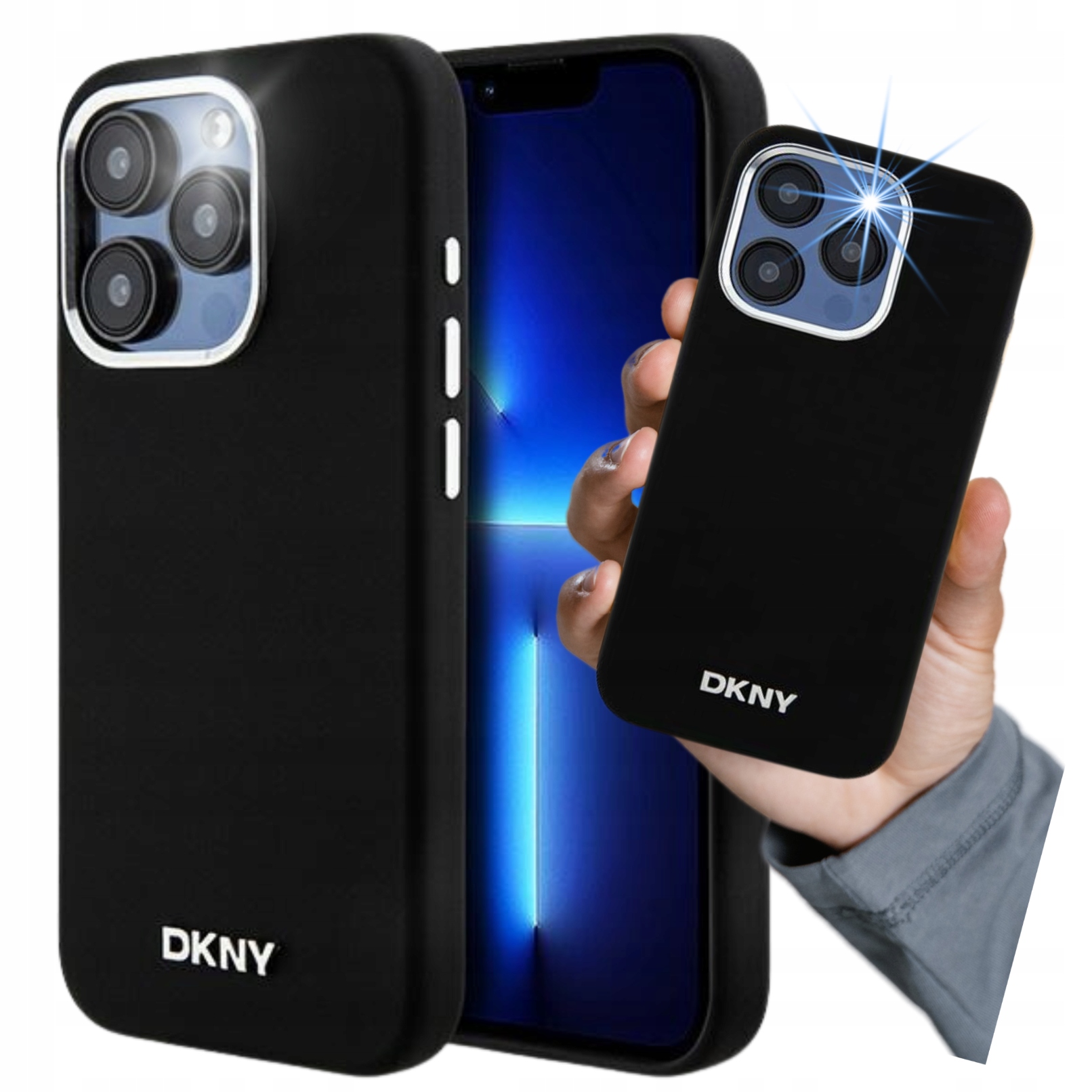 Etui do iPhone 14 Pro Max, Dkny Silicone Small Metal Logo do MagSafe, Modna