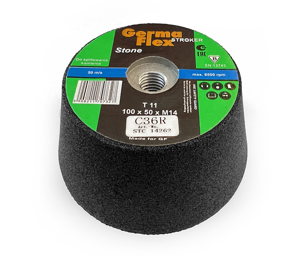 

Ściernica garnkowa 100x50xM14 do kamienia P36