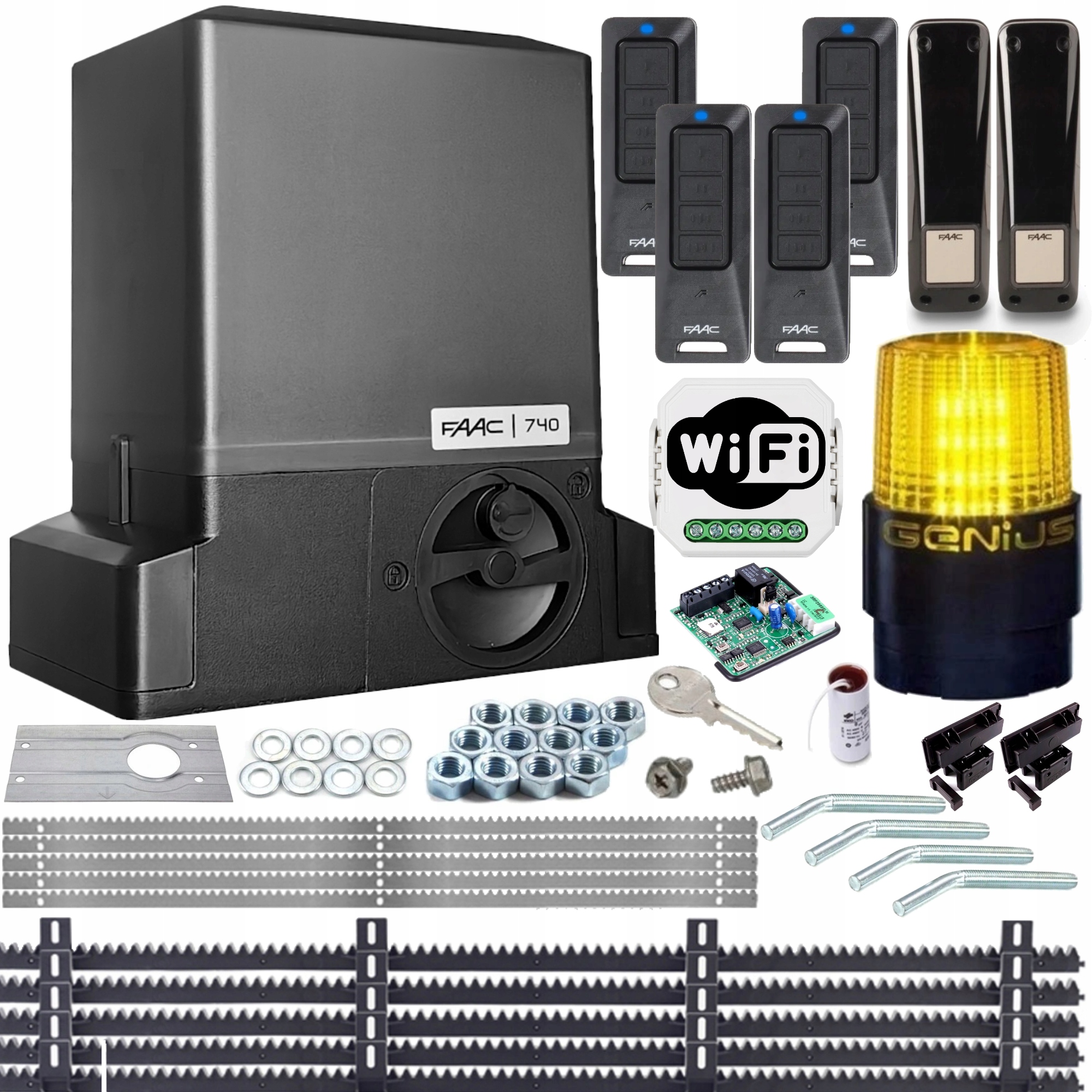 Sada Delta2 Faac 740 Ovladače Led lampa Lišty