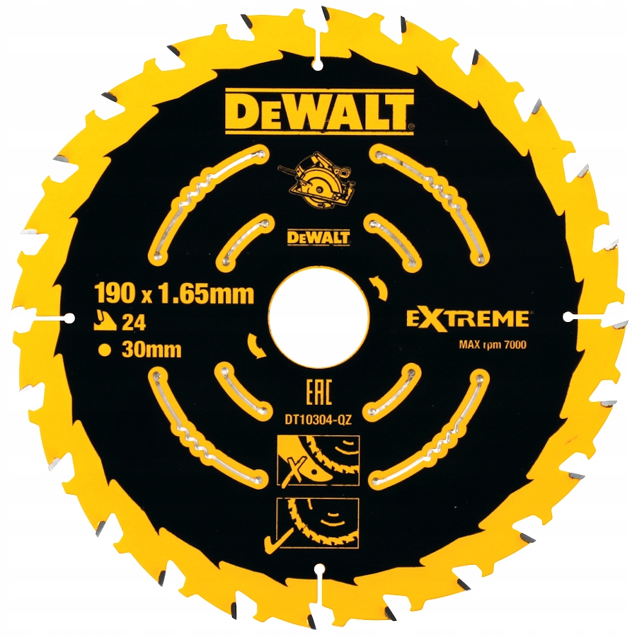 

Dewalt DT10304 Tarcza do drewna 190 x 30 mm 24z