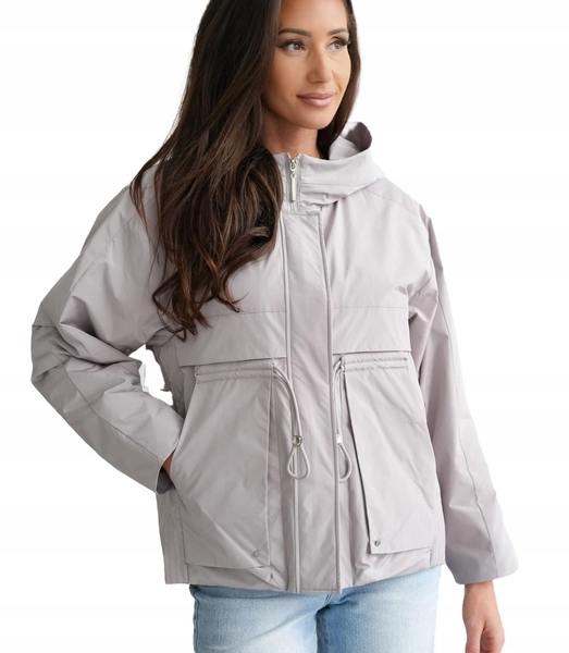 Přechodová bunda s kapucí parka Ksenia 38