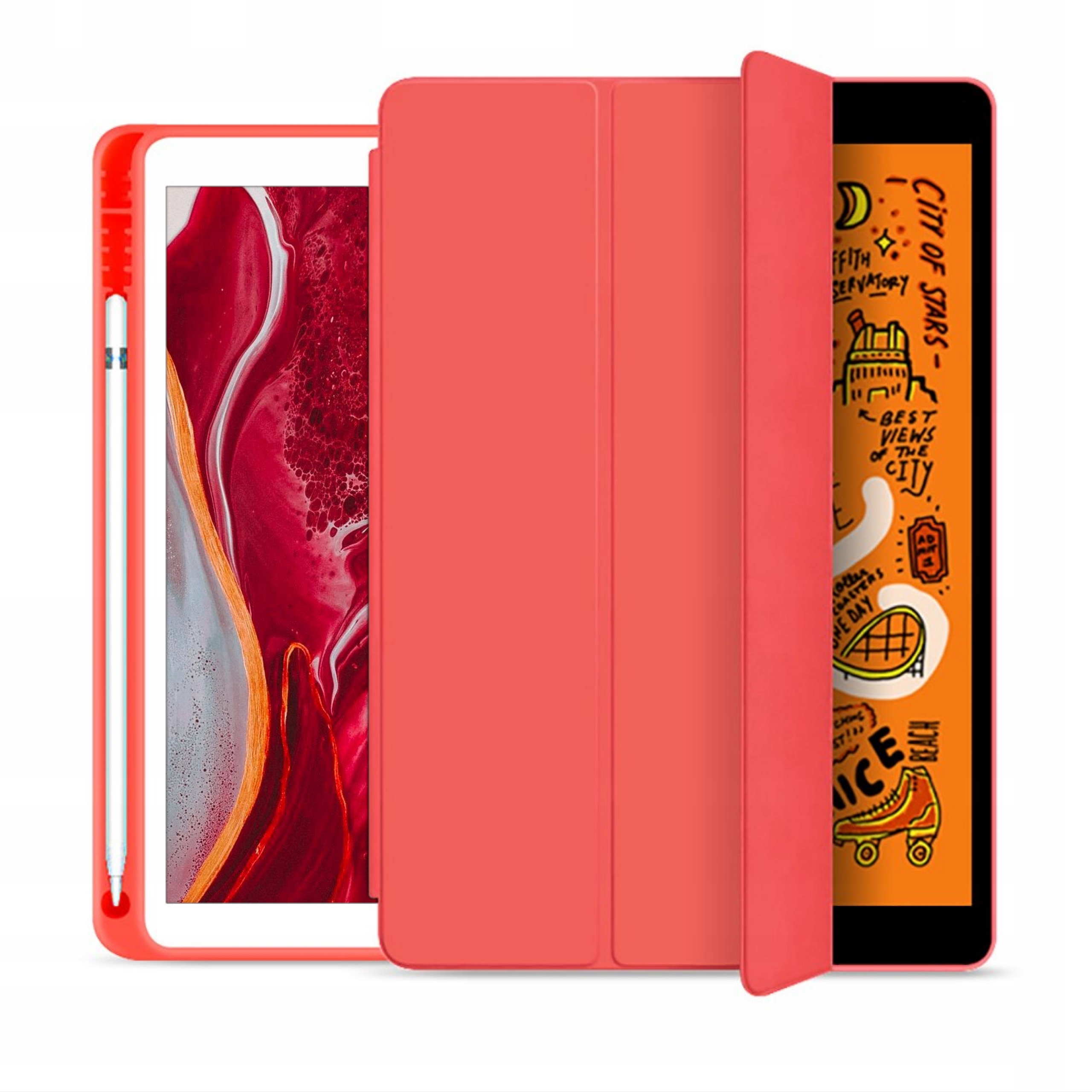 

Etui Case Do Apple Ipad 10.2 7 8 9 Gen Czerwony